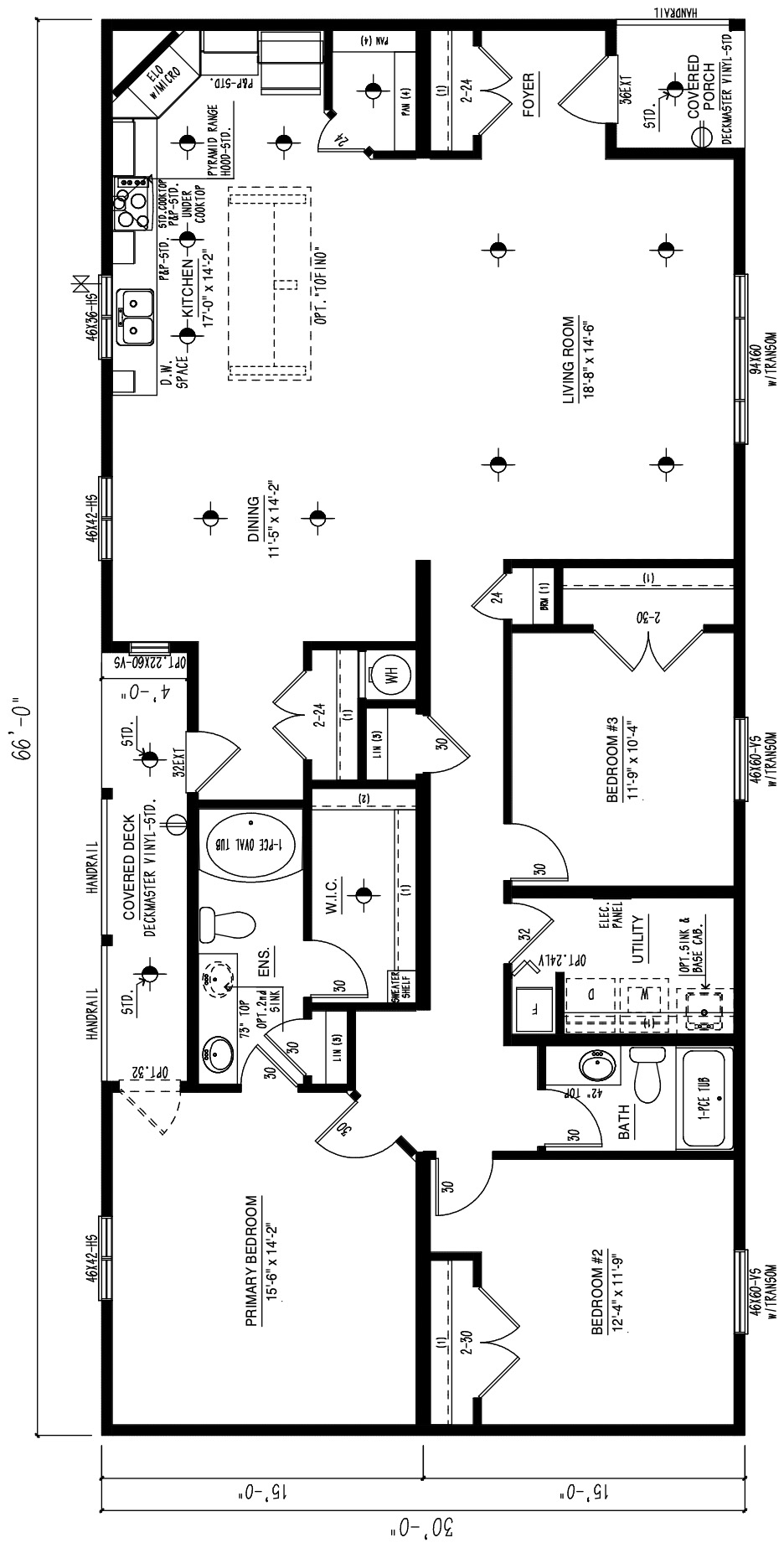 The Portland - RTM wide modular home floor plan
