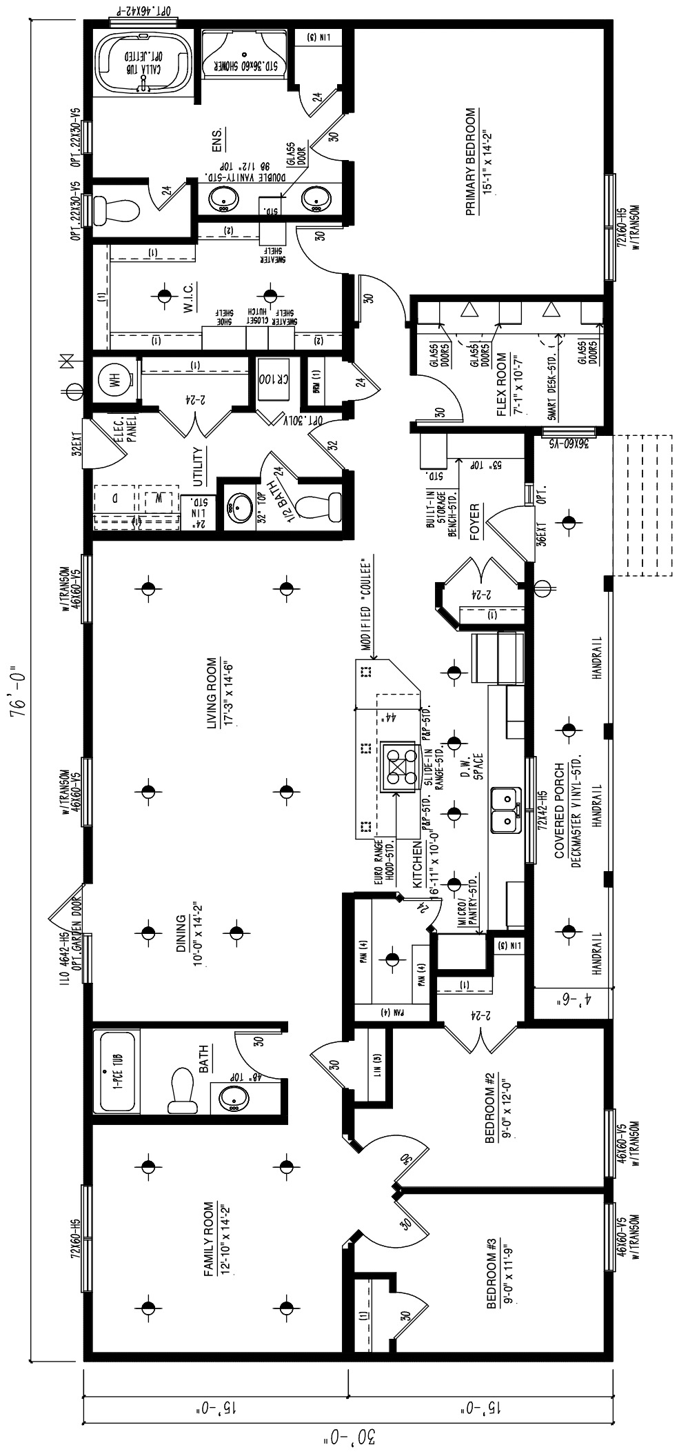 The Coulee View - RTM wide modular home floor plan