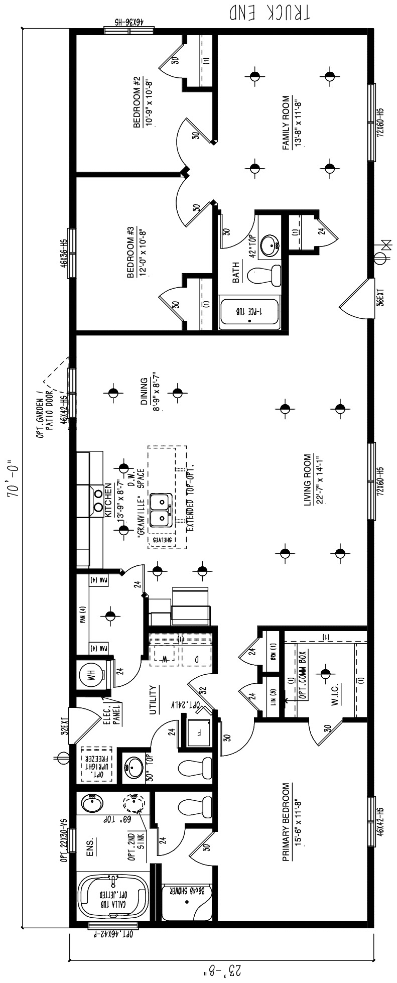 The Trendsetter - Modular wide modular home floor plan