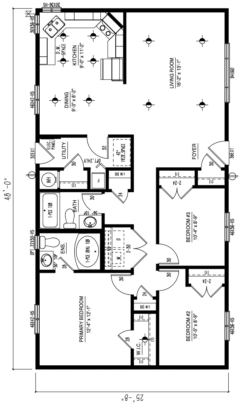 The Berkley - RTM wide modular home floor plan