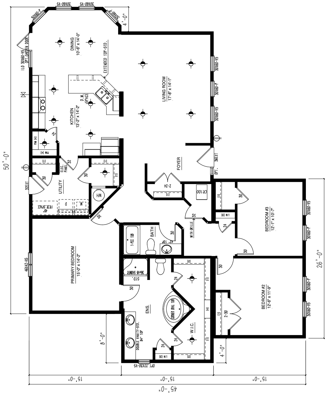 The Ranchview - RTM wide modular home floor plan